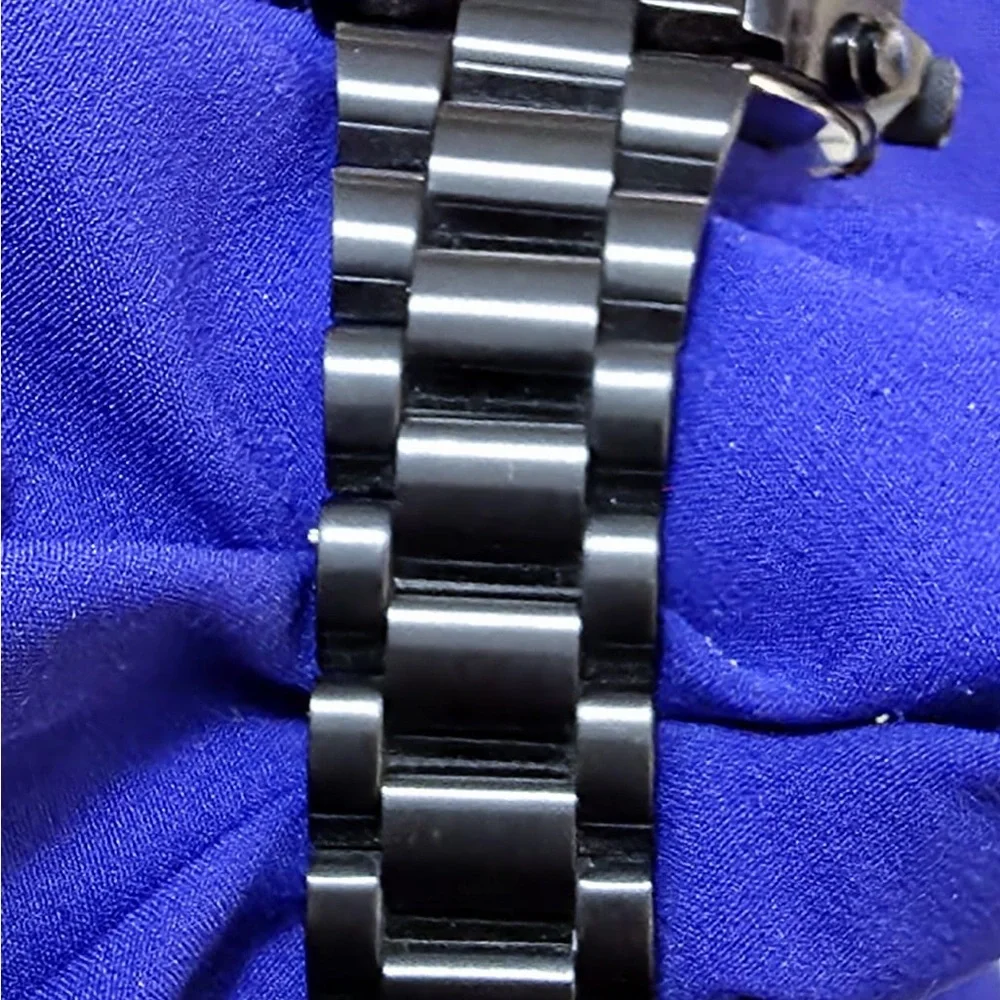 Citizen Eco Drive Nighthawk Chrono CA0295-58E All Black Mens Watch EUC